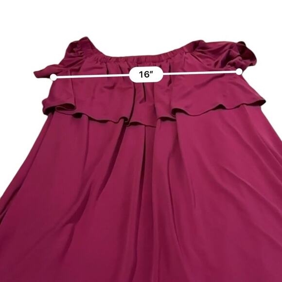 RTR Rosie Pope Luisa Dark Pink Off The Shoulder Mini Maternity Dress Sz‎ S - Picture 9 of 10
